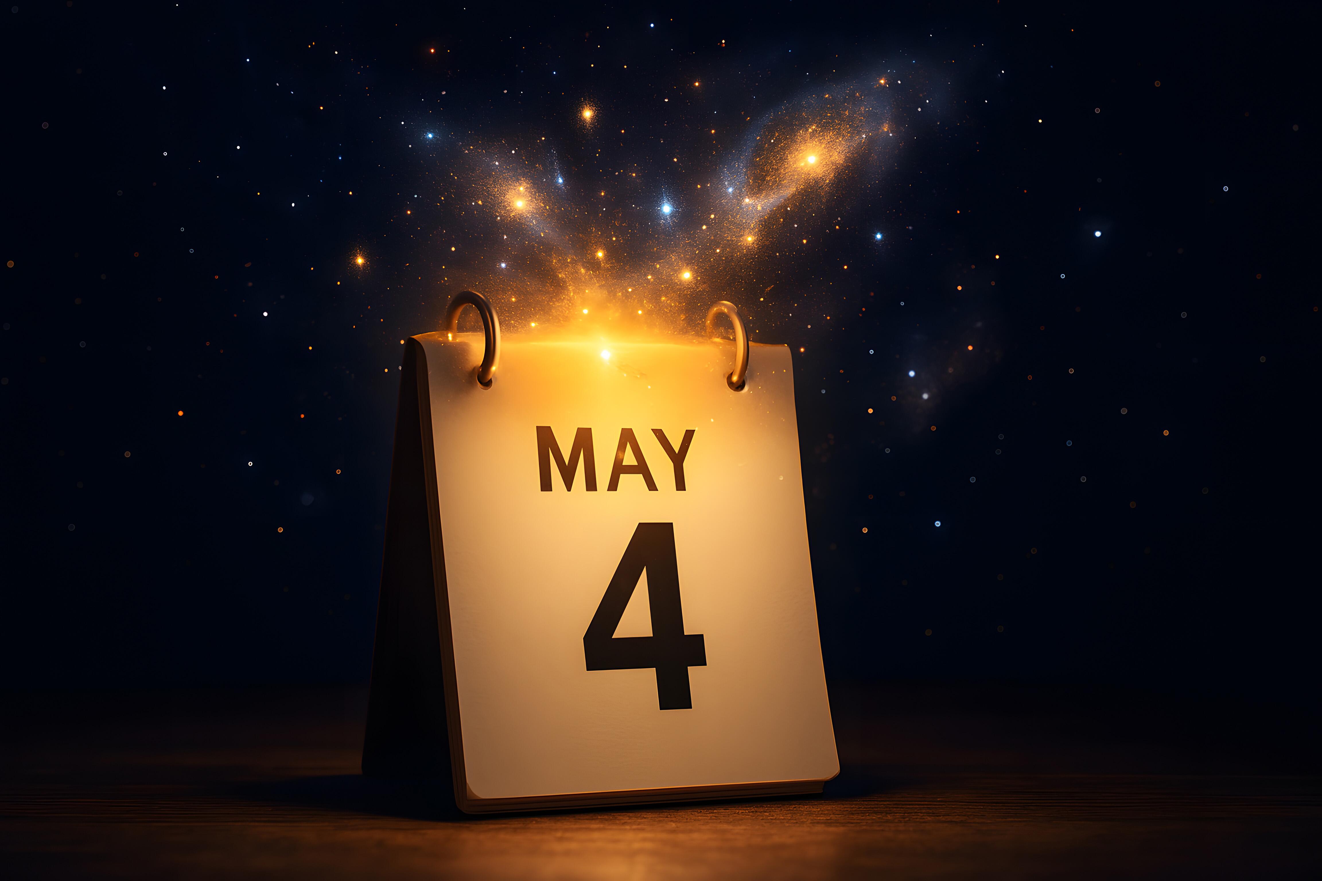 Calendar to celebrate Star Wars Day, May 4th