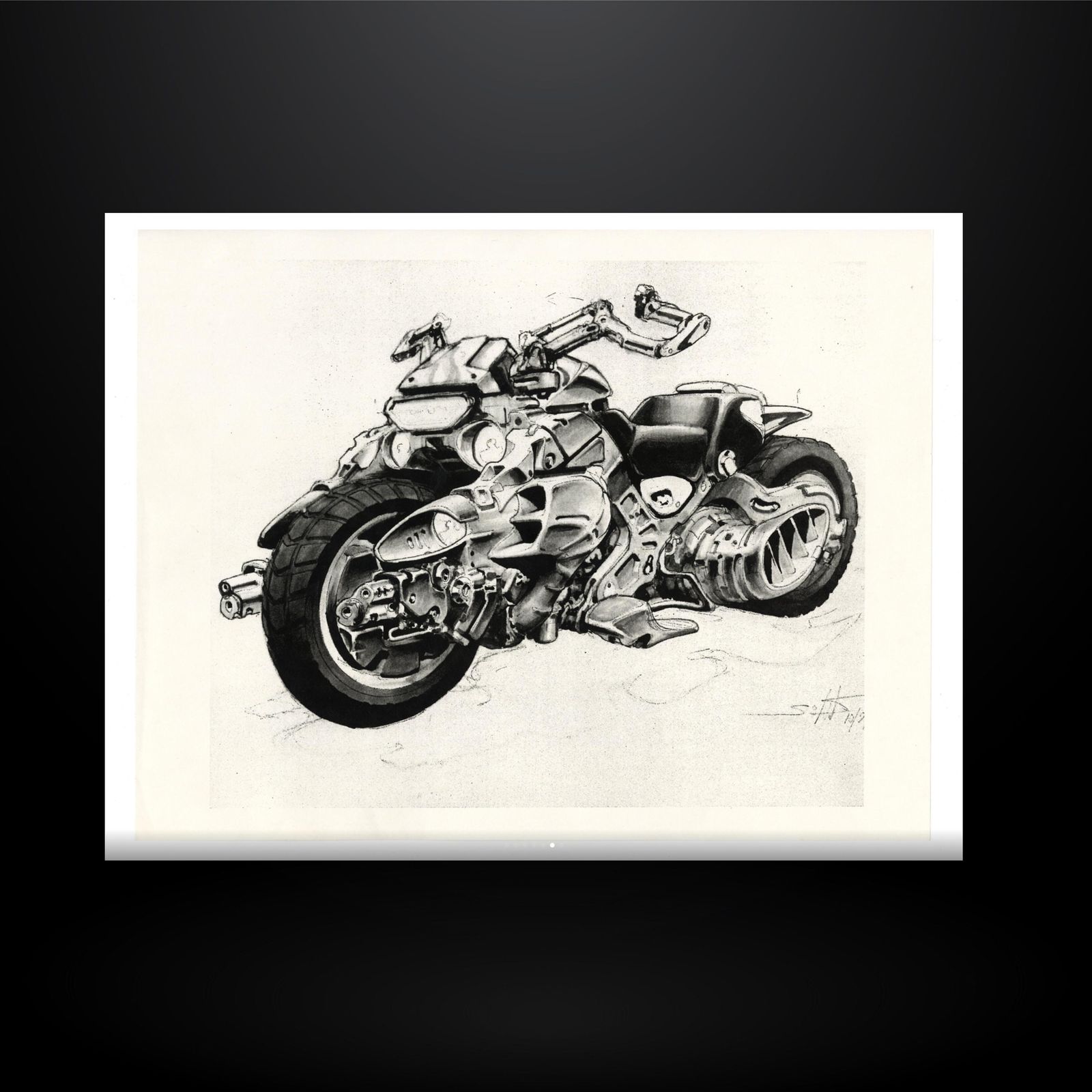 Judge Dredd (1995) - Prints of Lawmaster Design Sketches | Rare Movie ...