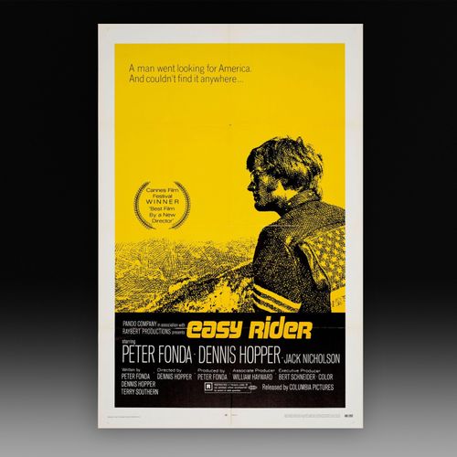 Easy Rider (1969) - Original US One Sheet Poster "A Man Went Looking for America" Style