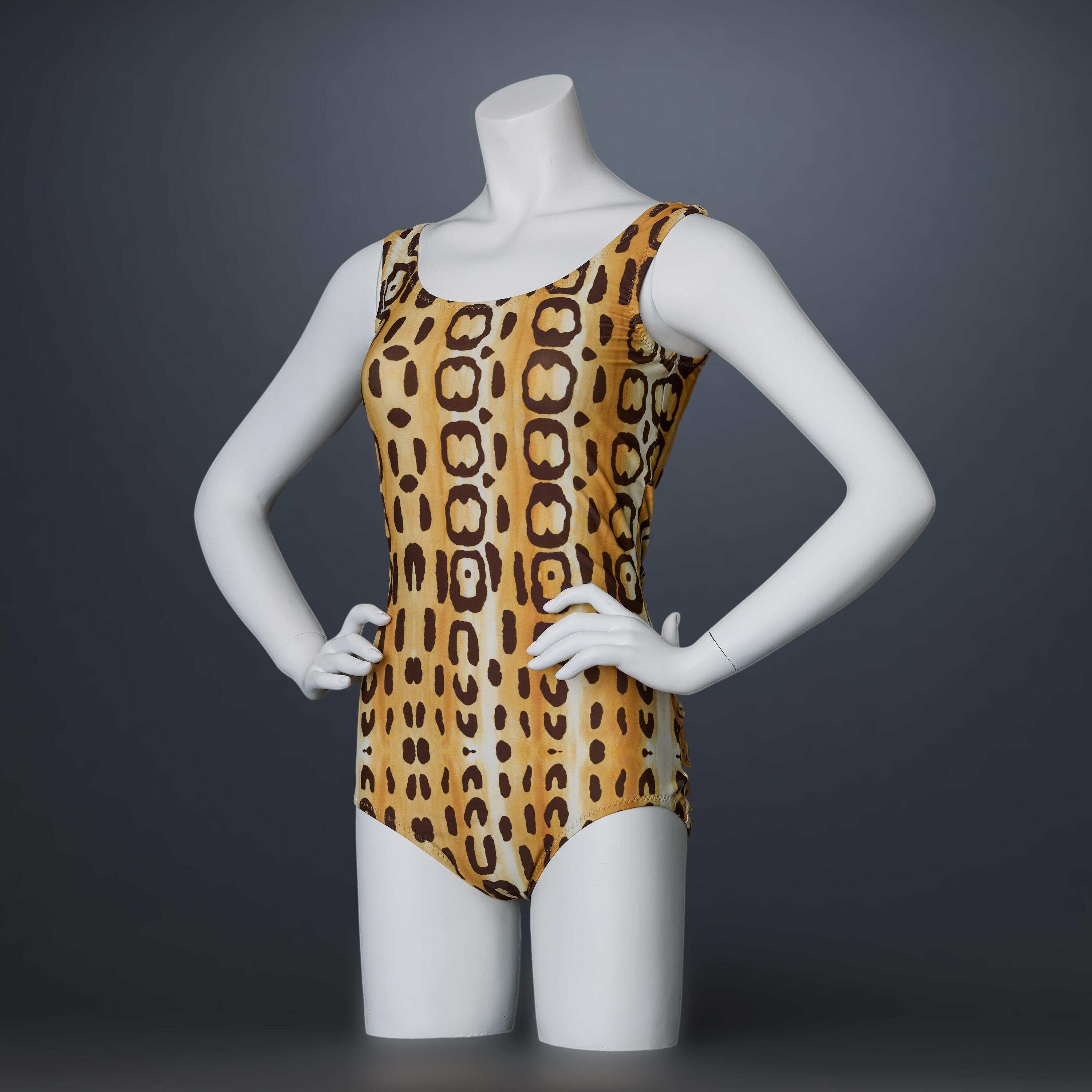 Princess Diana's (Elizabeth Debicki) Screen-Matched The Crown Swimsuit for Exhibition, slight side view