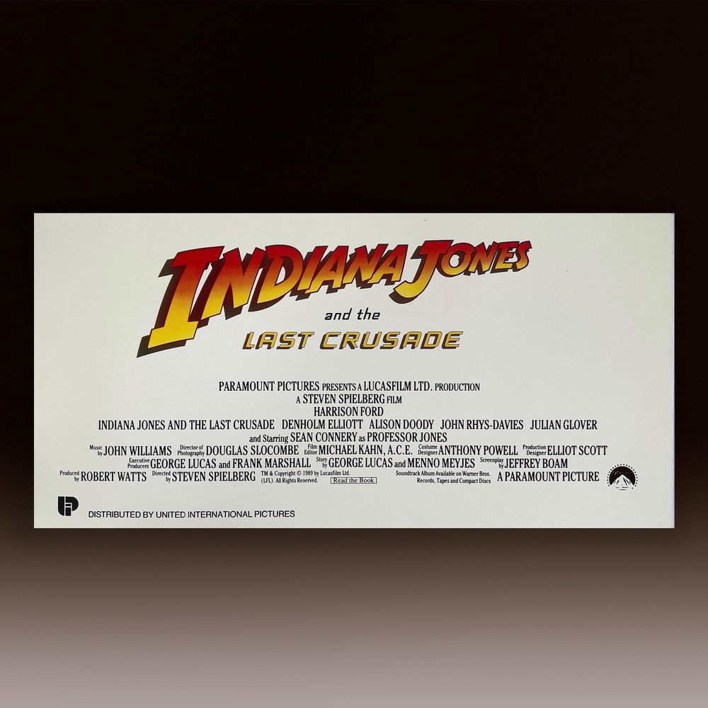 Indiana Jones Last Crusade Original Cast & Crew Screening Ticket