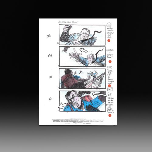 James Bond 007 - Casino Royale (2006) Full Colour Storyboard - Construction Site chase