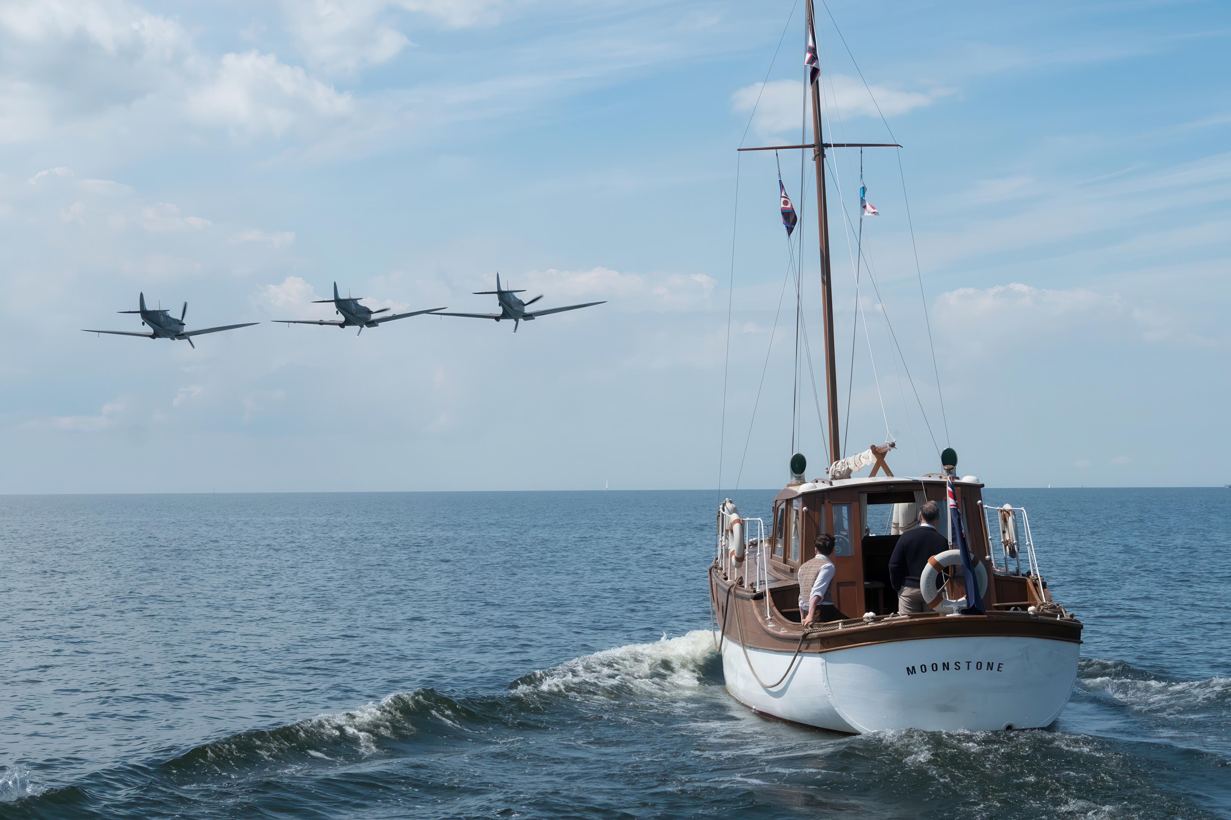 Dunkirk The Movie (2017), The Moonstone, one of the rescue boats piloted by actor, Mark Rylance