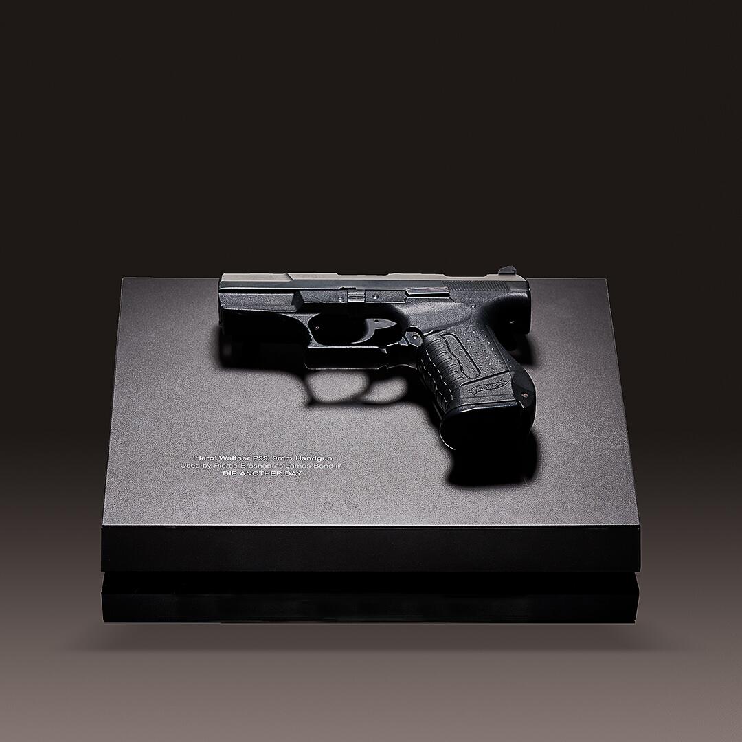 James Bond's Walther P99 P.A.K. 9MM handgun - Pierce Brosnan Era.