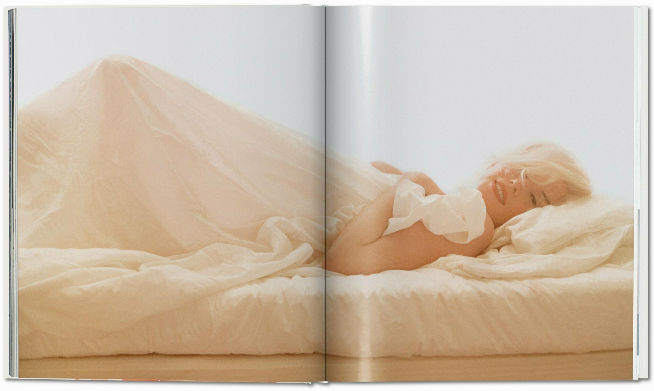 Norman Mailer. Bert Stern. Marilyn Monroe, colour photo in bed