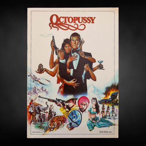 Front Cover for the Official Octopussy Film Brochure (1983) - Available from Kudos Memorabilia Ltd