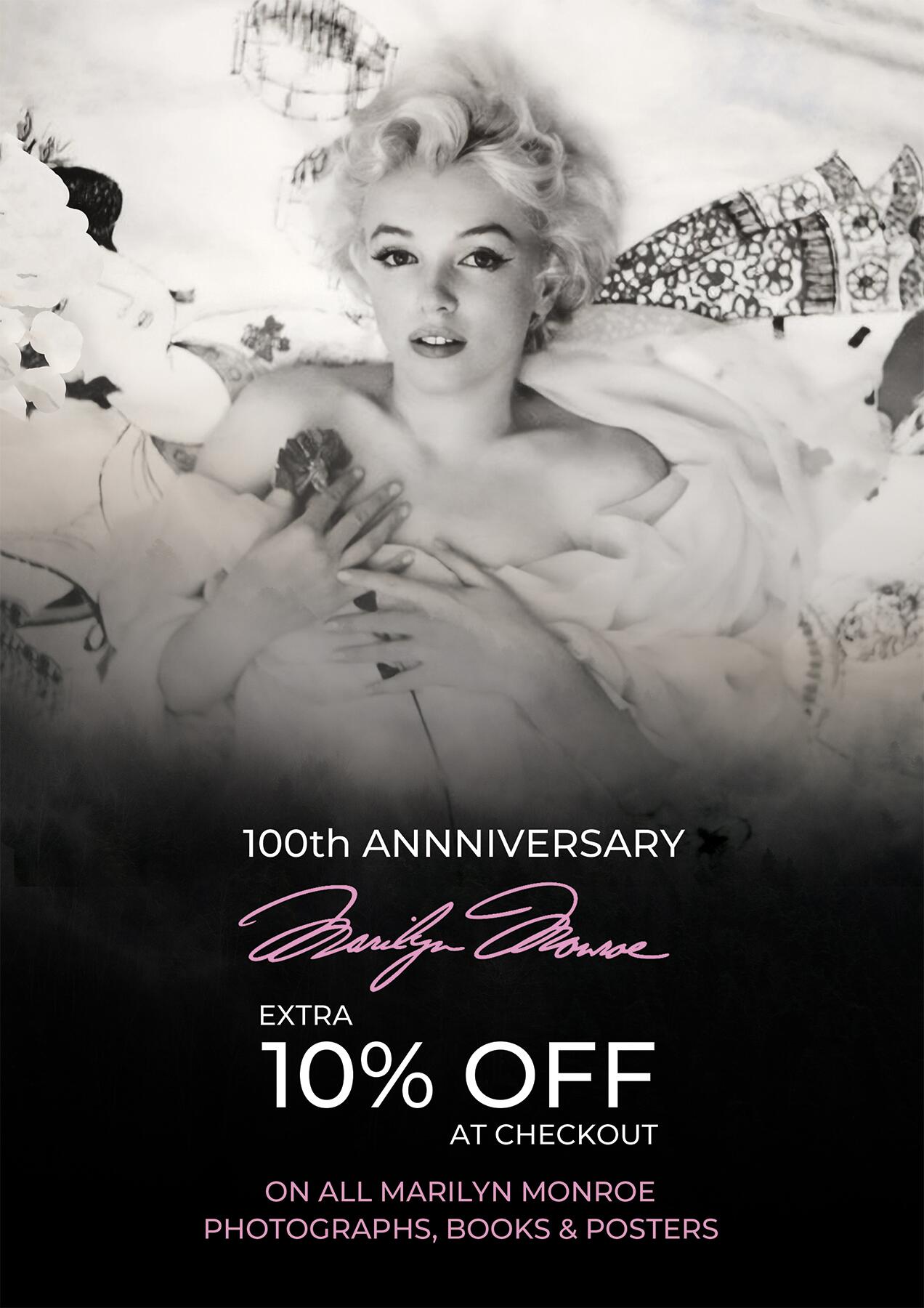 Marilyn Monroe 100th Anniversary Offer - 10% OFF at Kudos Memorabilia.com