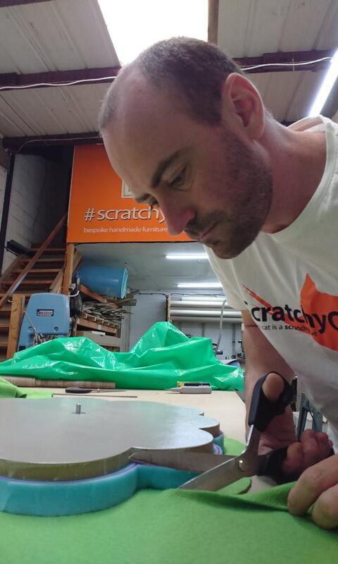 Cutting Fabric for the Bespoke 'Treehouse Build'