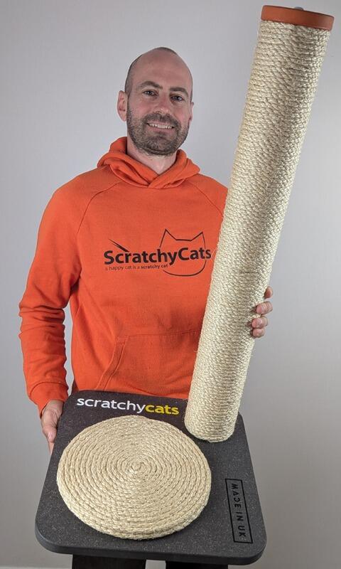 'ScratchyCats' Regular Cat Scratching Post in Stock