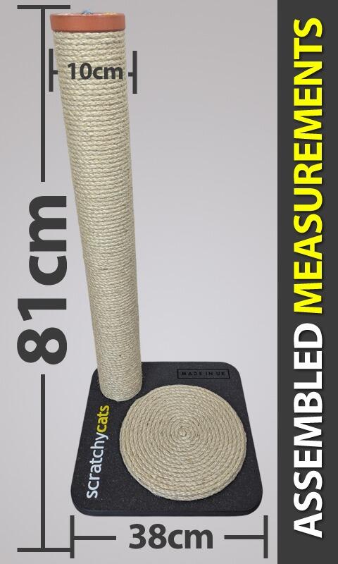 'ScratchyCats' Regular Cat Scratching Post in Stock