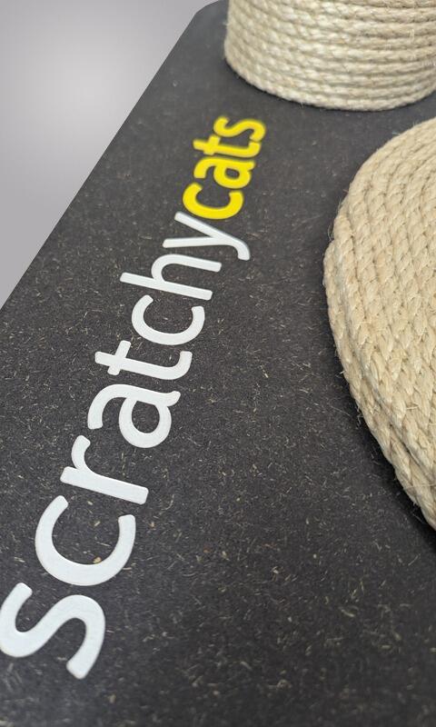 The 'ScratchyCats' Giant Cat Scratching Post in Stock
