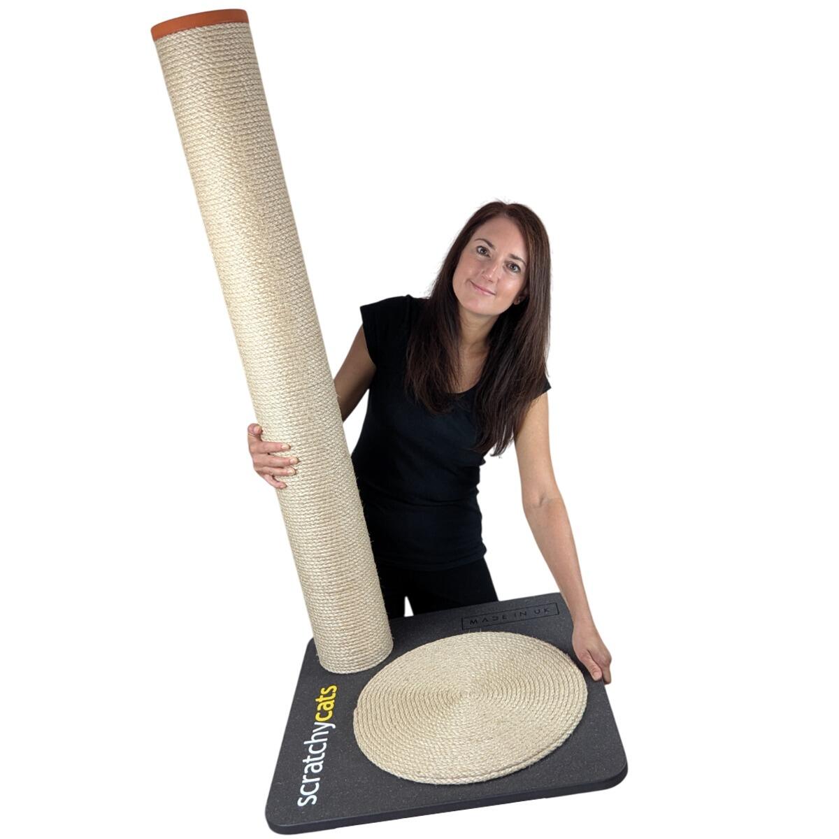 The 'ScratchyCats' Giant Cat Scratching Post in Stock