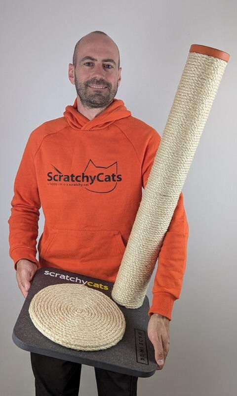 'ScratchyCats' Regular Cat Scratching Post in Stock