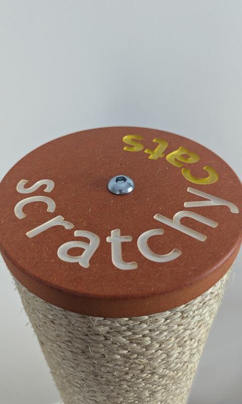 The 'ScratchyCats' Giant Cat Scratching Post in Stock