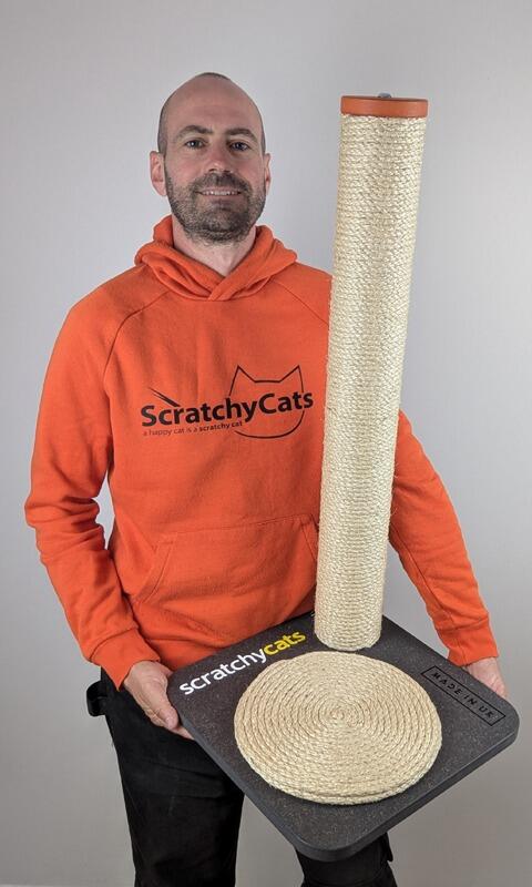 'ScratchyCats' Regular Cat Scratching Post in Stock