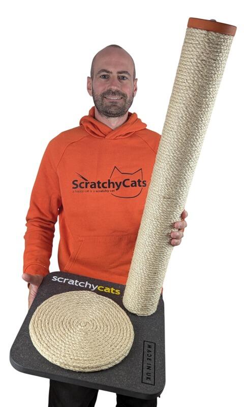 'ScratchyCats' Regular Cat Scratching Post in Stock