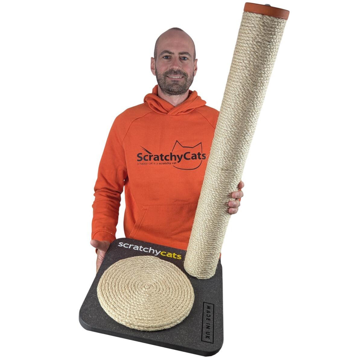 'ScratchyCats' Regular Cat Scratching Post in Stock