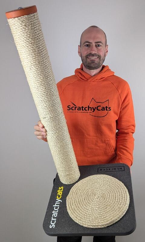 'ScratchyCats' Regular Cat Scratching Post in Stock