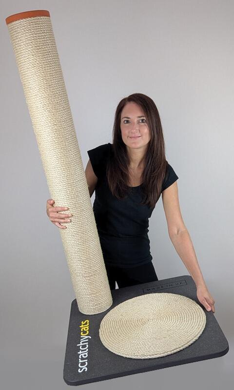 The 'ScratchyCats' Giant Cat Scratching Post in Stock