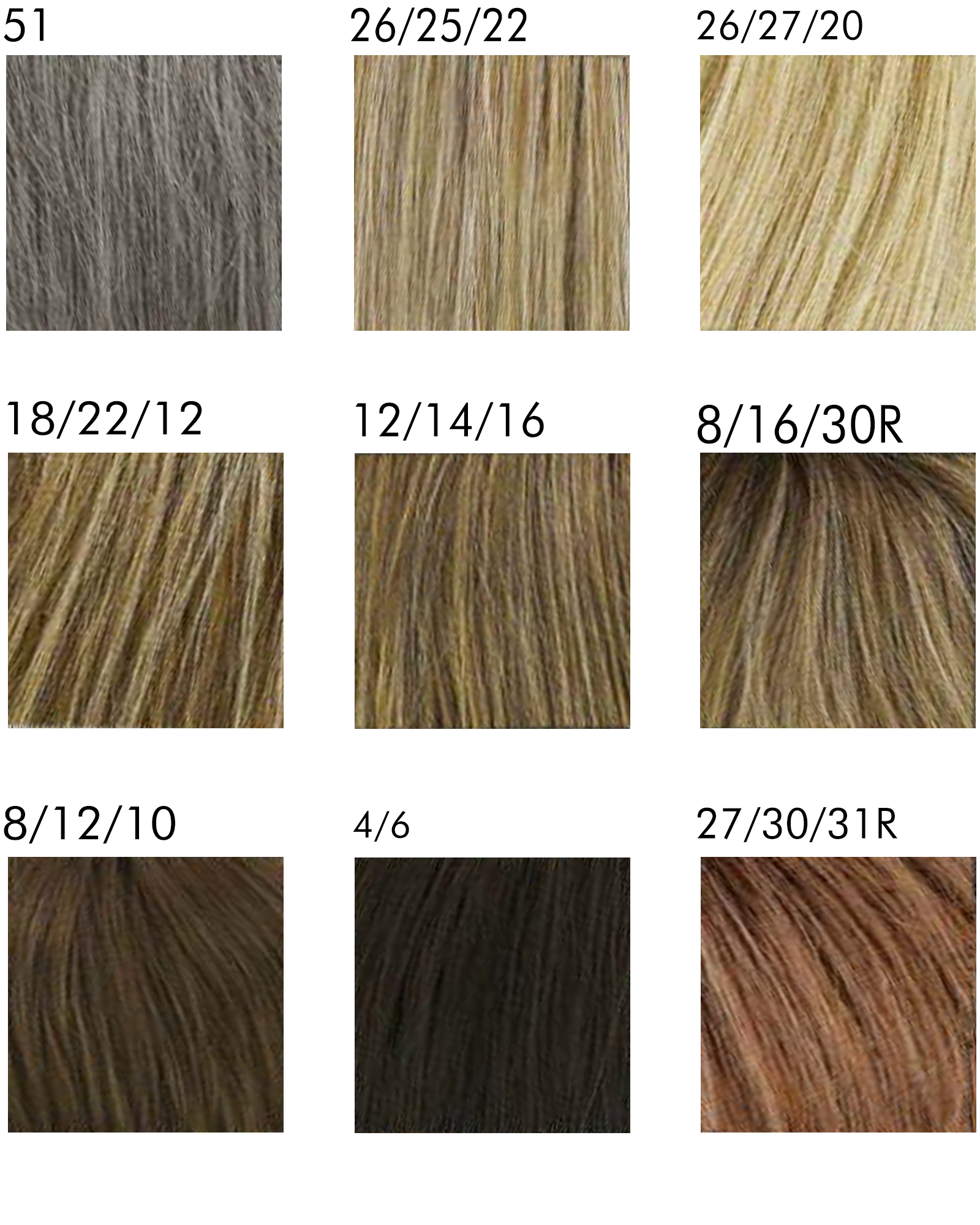Hair Swatches 1