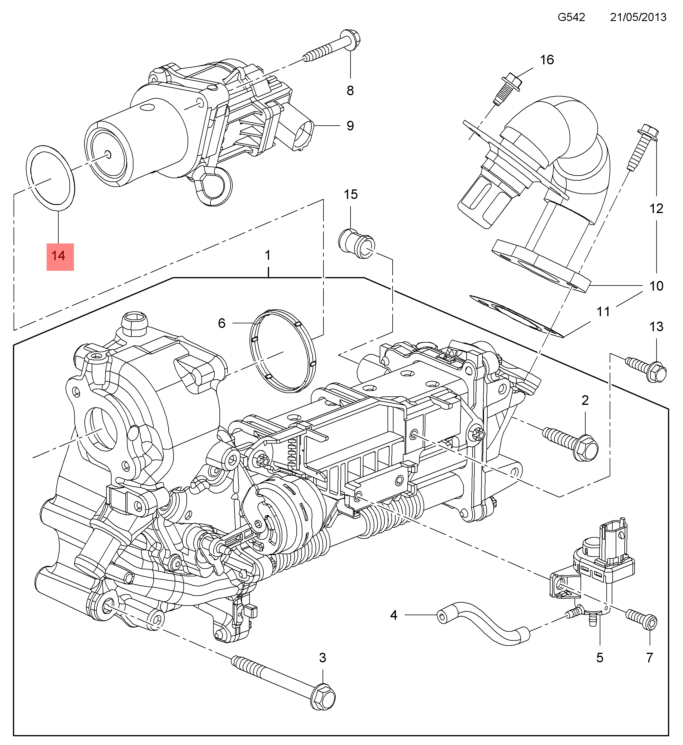 Vauxhall | EGR Valve Gasket | 55577389 | GFN Parts