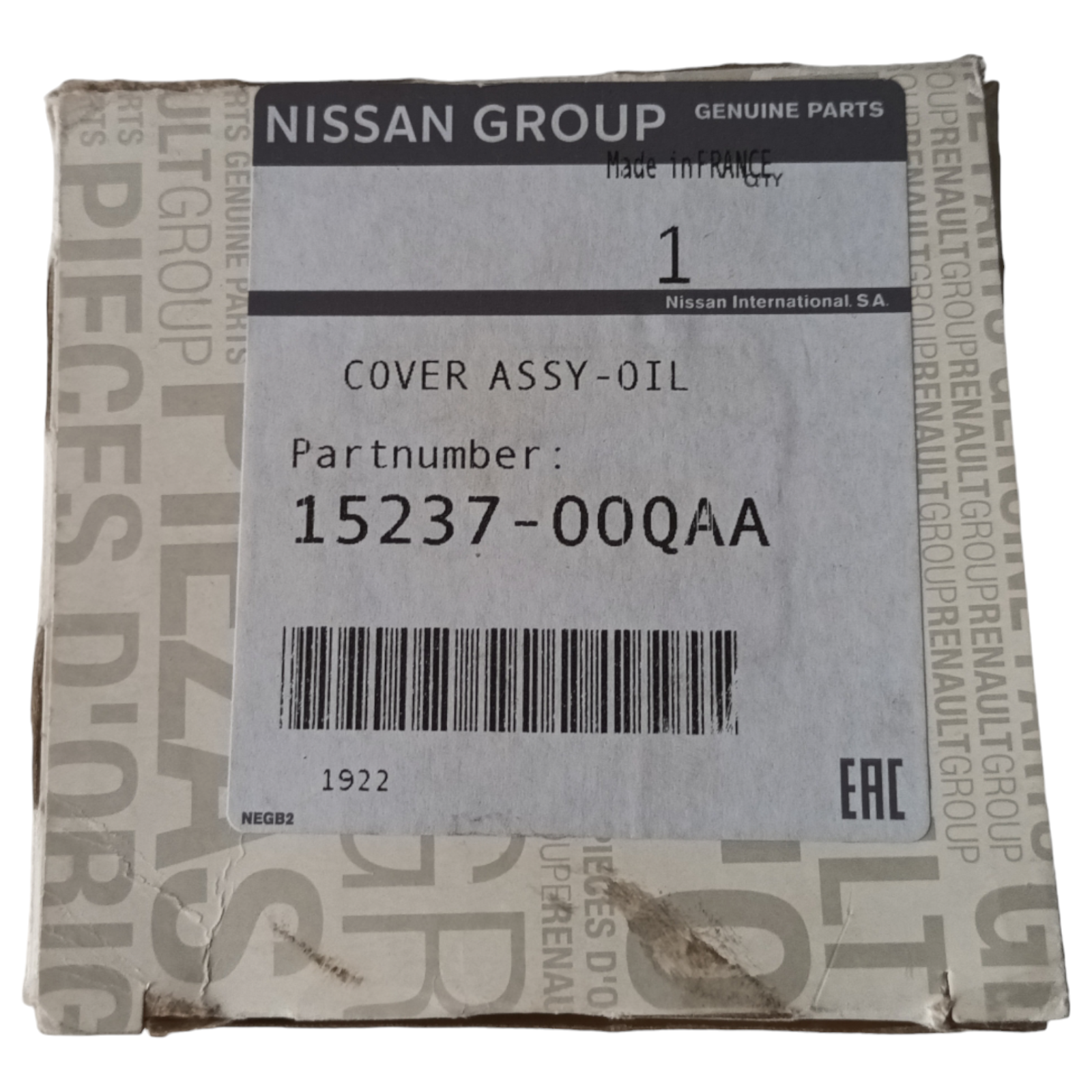 Nissan Genuine Partsオイルタンク Genuine Nissan NV250 Oil filter cover assembly 1523700QAA – VIN Requir