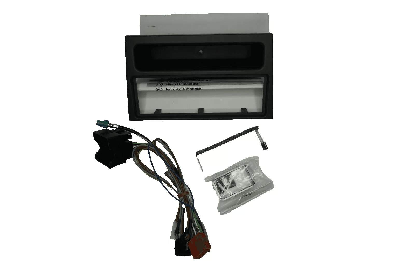 Genuine Vauxhall Double din to single din adaptor & bezel (Charcoal) 9163249