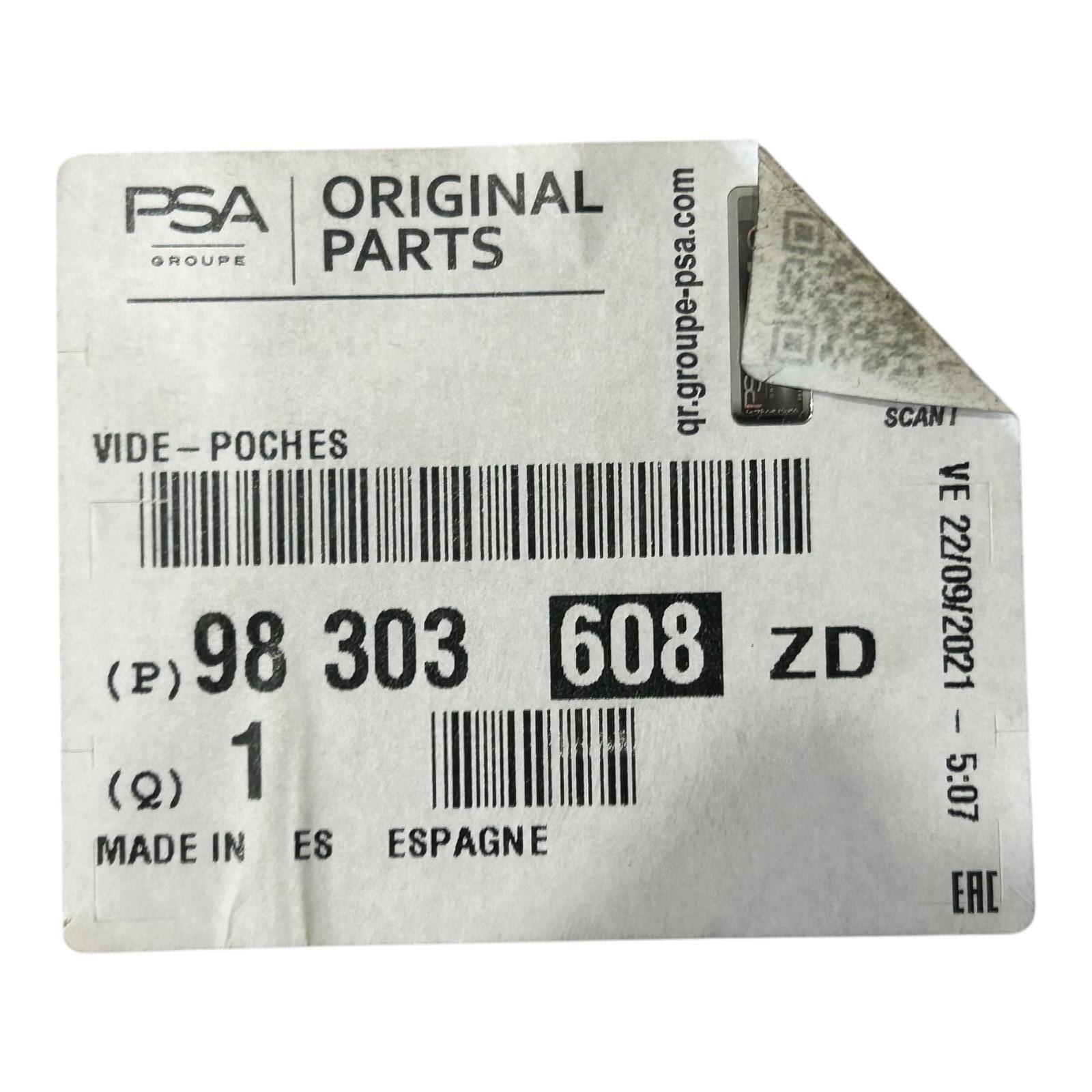 Genuine PSA Vauxhall Corsa F Glove box assembly 98303608ZD