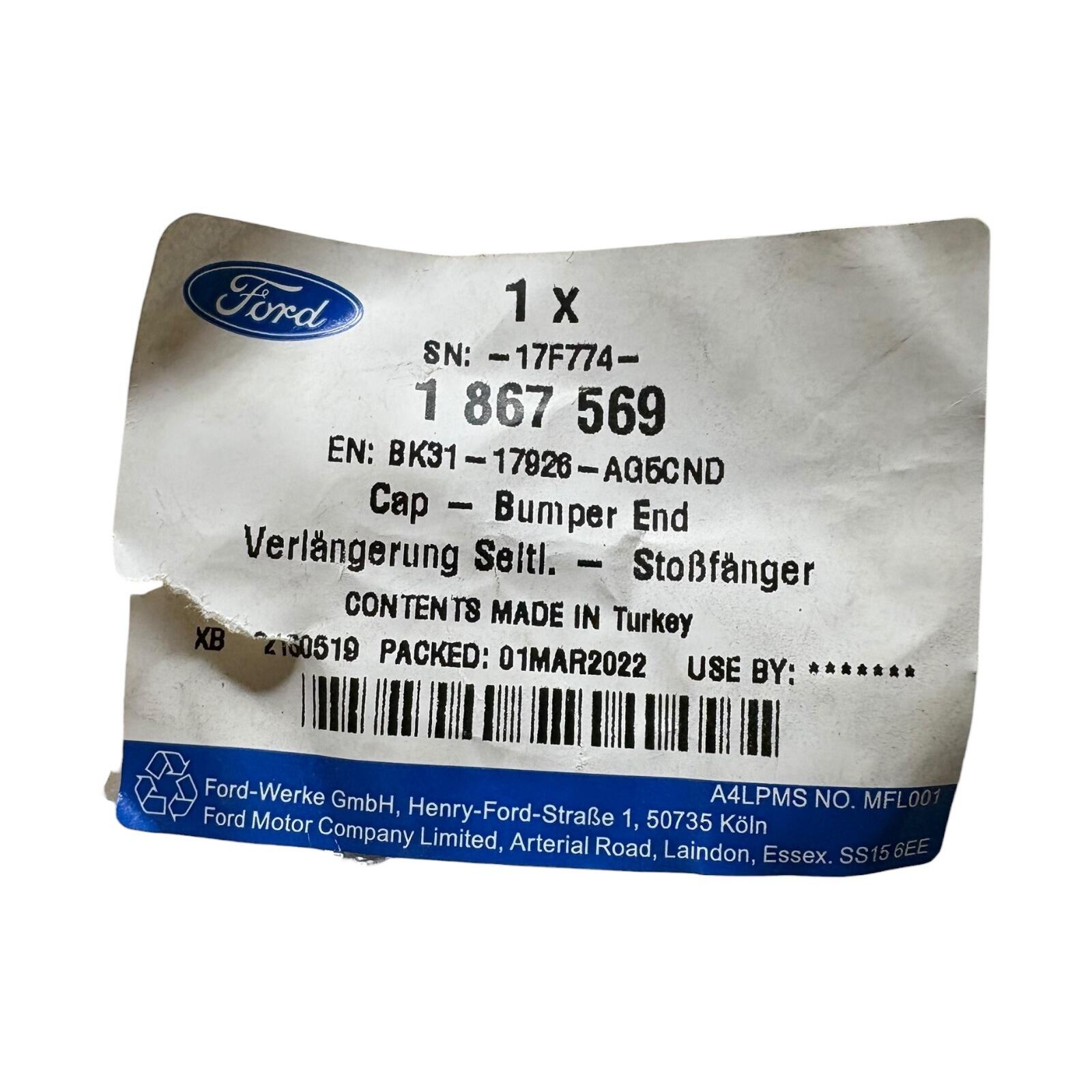 Genuine Ford 2014-2025 RIGHT SIDE REAR PANEL BUMPER END 1867569 – VIN