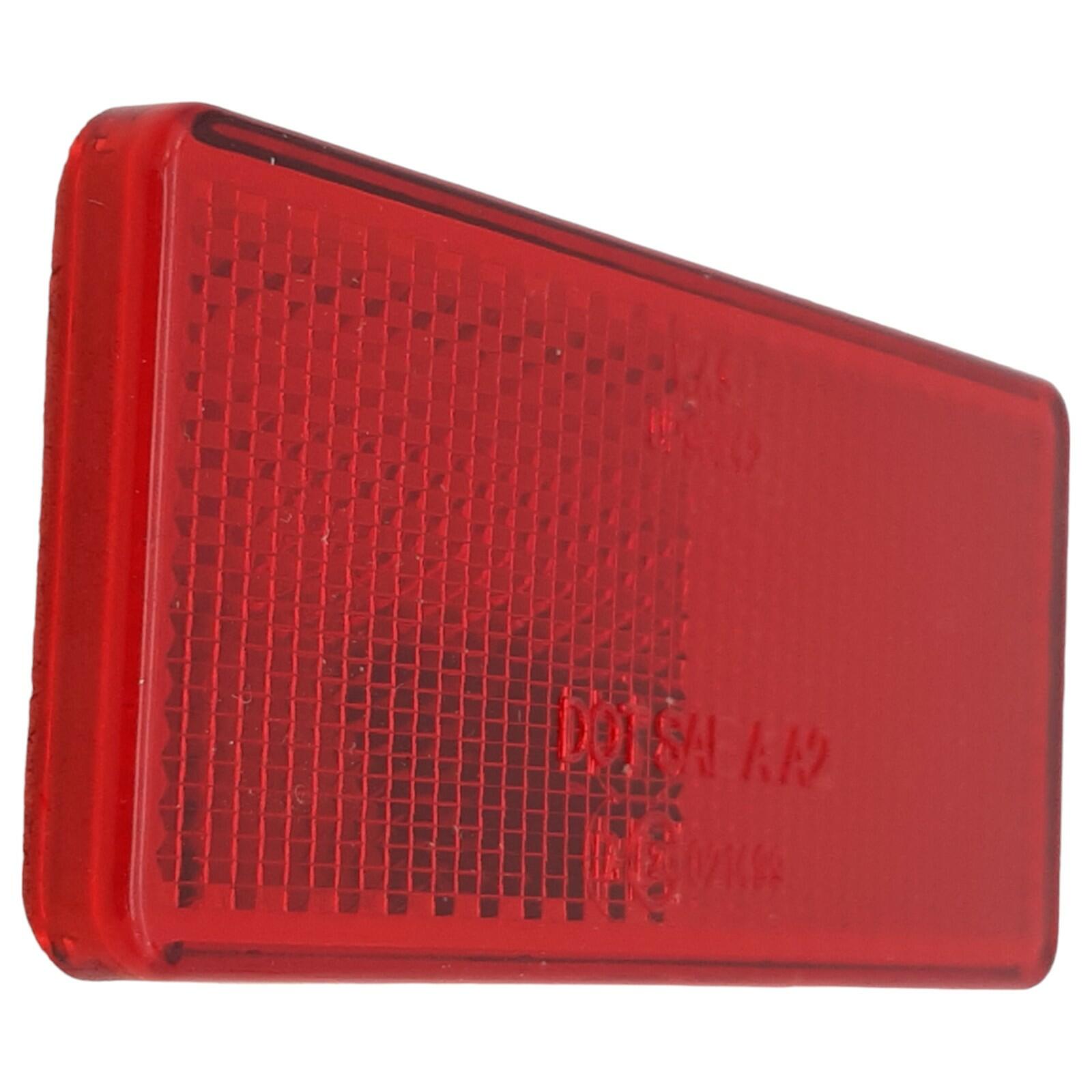 4PC Red Reflective Car Door OPEN Stickers - Universal Fit, Safety Warning Decals, 3.8 Inch Size