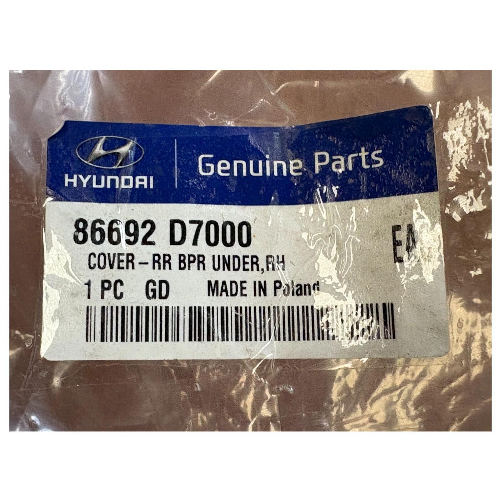 Genuine Hyundai Tucson 15 -18 Right Rear Lower Bumper 86692D7000 – VIN