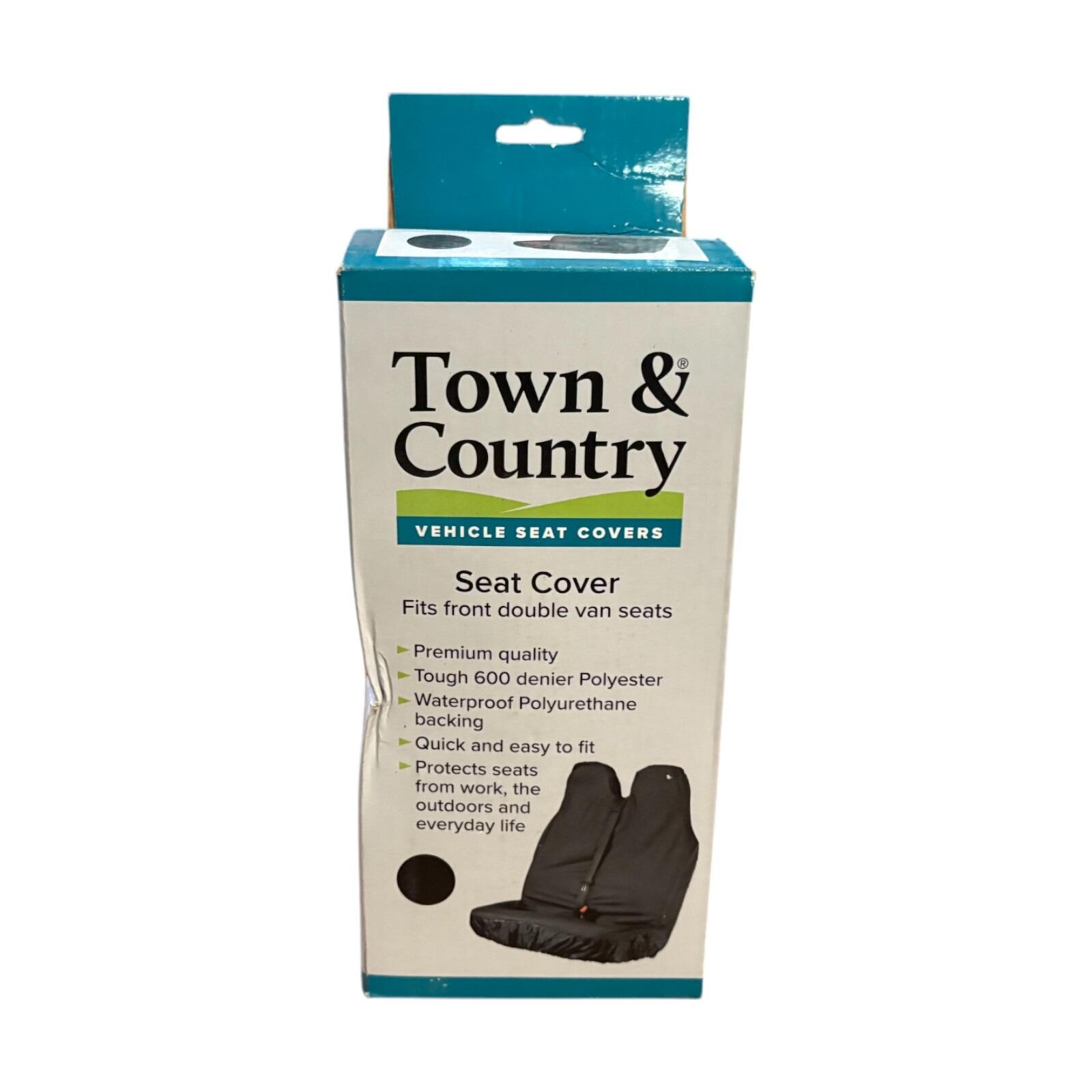 Town & Country Van double seat cover (universal) black VBLK