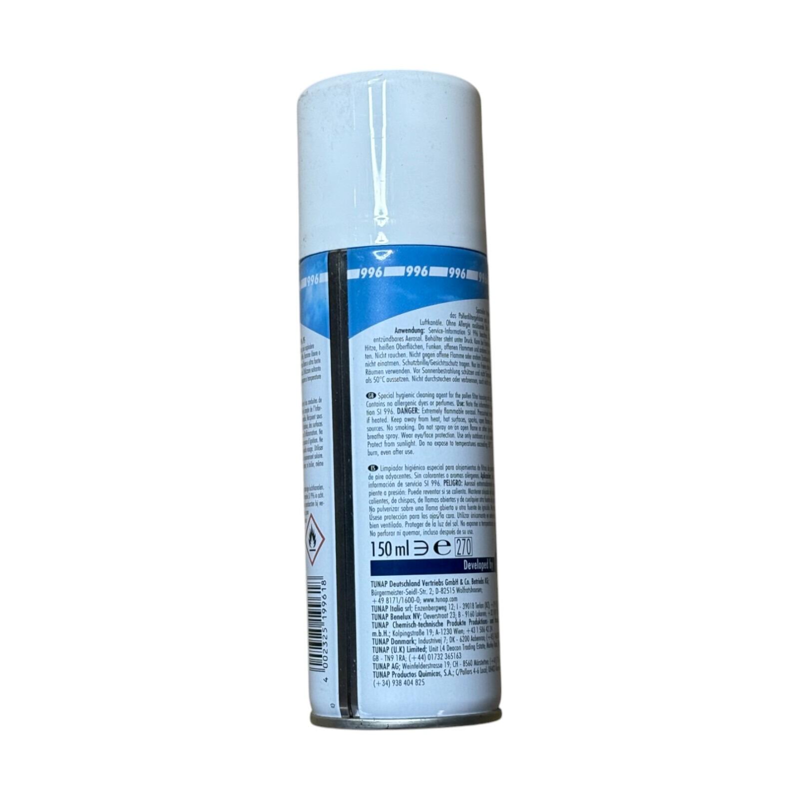 Tunap Aircowell Air con Pollen filter box hygienic cleaner (150ml) 996 - Product Detail