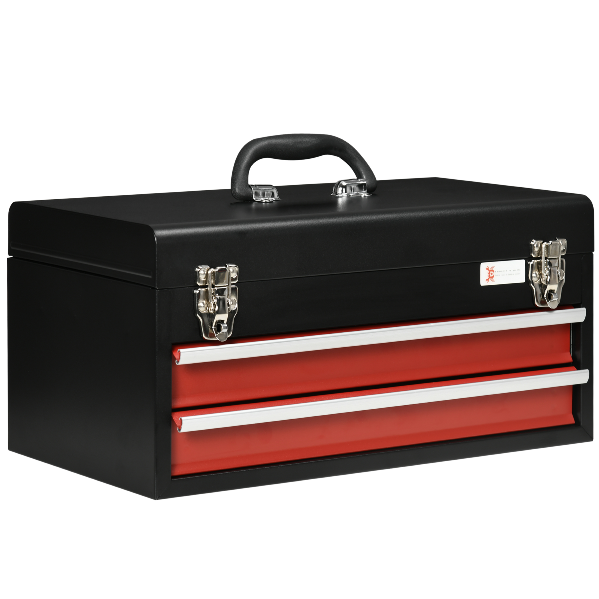 2 Drawer Tool Chest Lockable Tool Box w/ Ball Bearing Runners ...