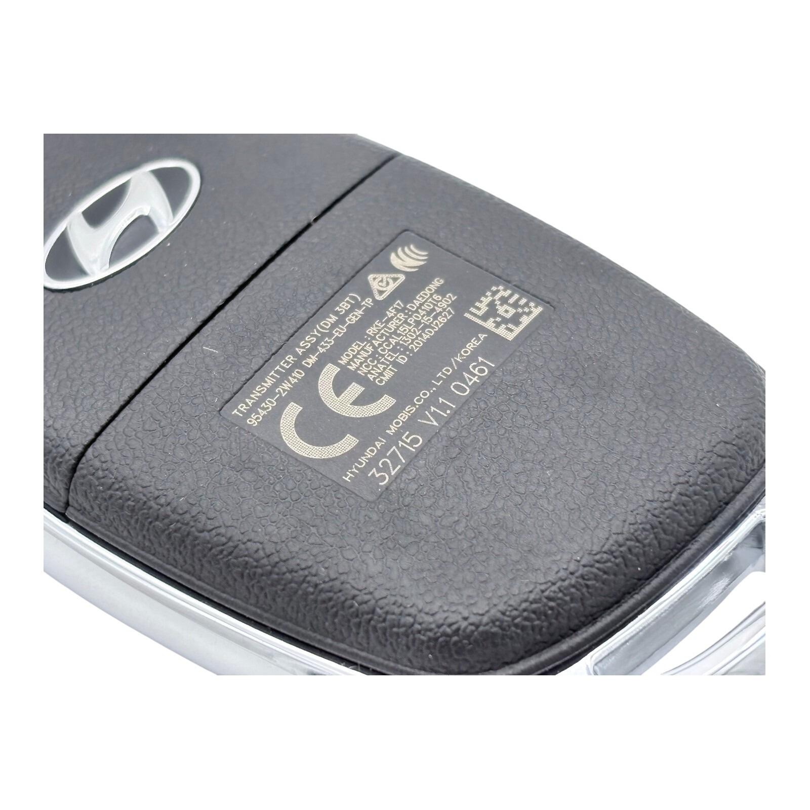 954302W410 — Genuine Hyundai Santa Fe (15) Keyless Entry Fob Assembly, factory-specification unit