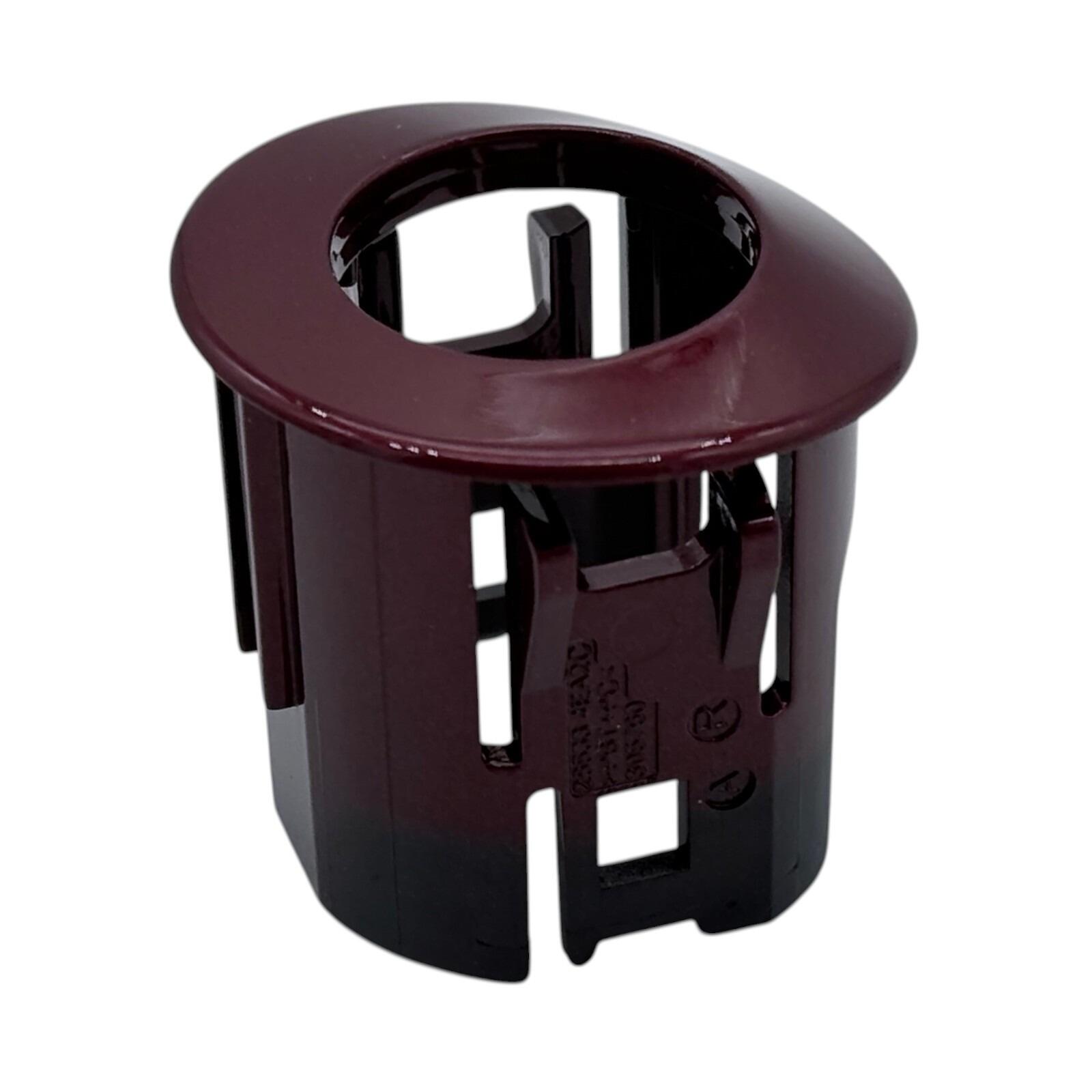 Genuine Nissan Qashqai (J11E) Front Parking Sensor Cover (Burgundy) — OEM-grade replacement — part number 285334EA3C