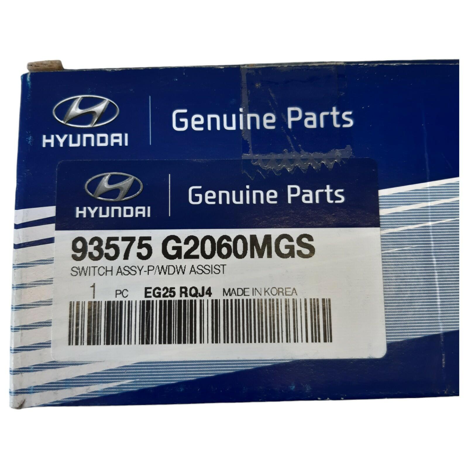 Genuine Hyundai Ioniq Front RH Power Window Switch 93575G2060MGS
