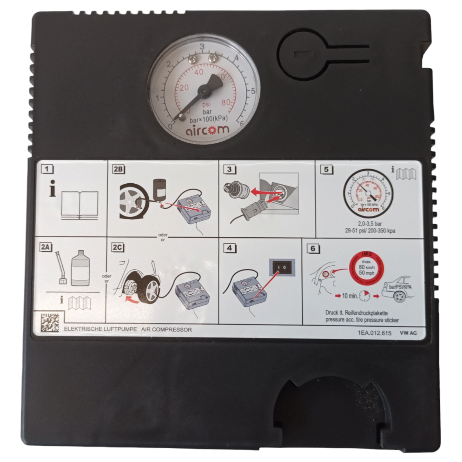 Genuine Skoda Volkswagen Tyre compressor 1EA012615