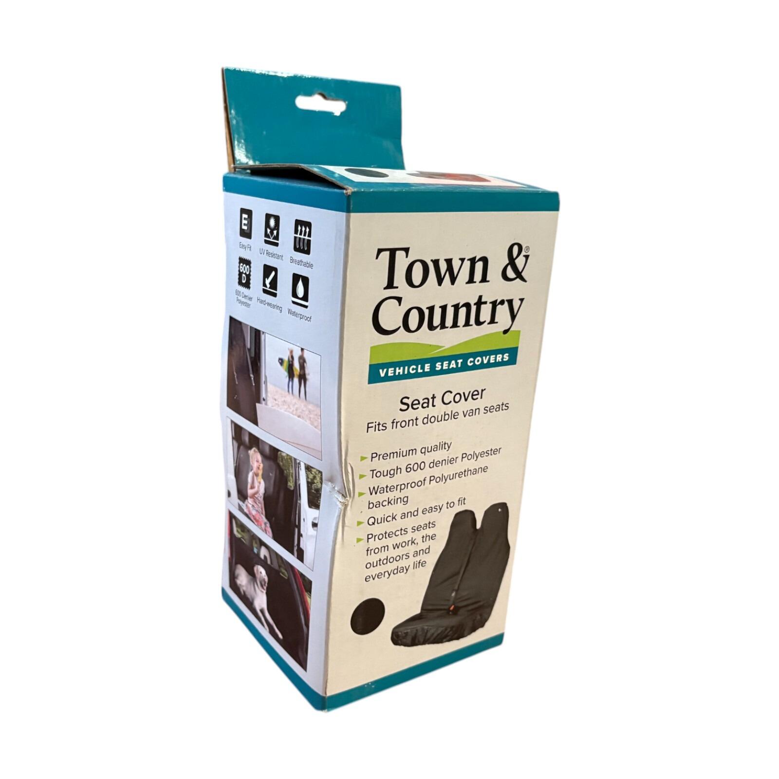Town & Country Van double seat cover (universal) black VBLK