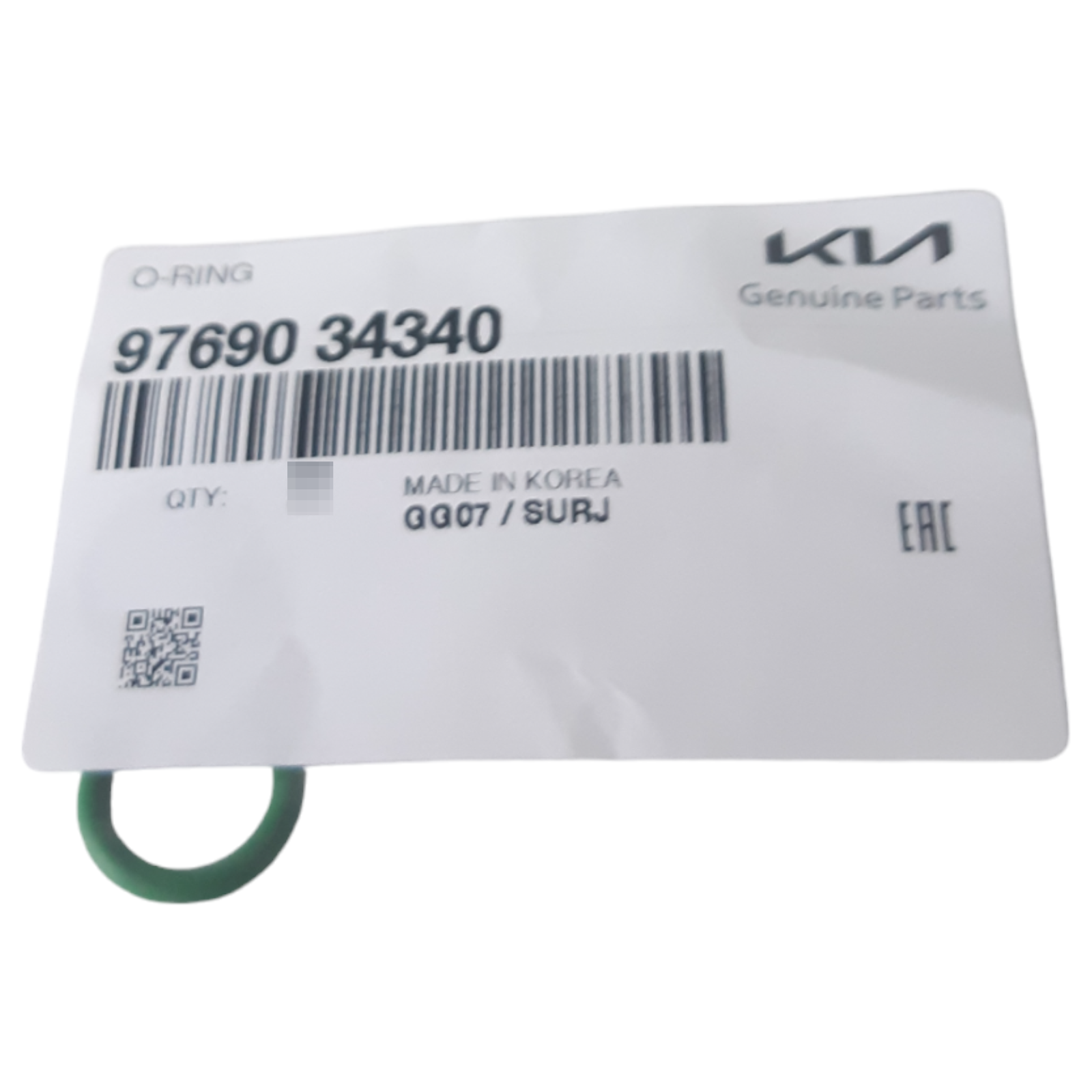 Genuine KIA / Hyundai Air conditioning O-Ring 9769034340
