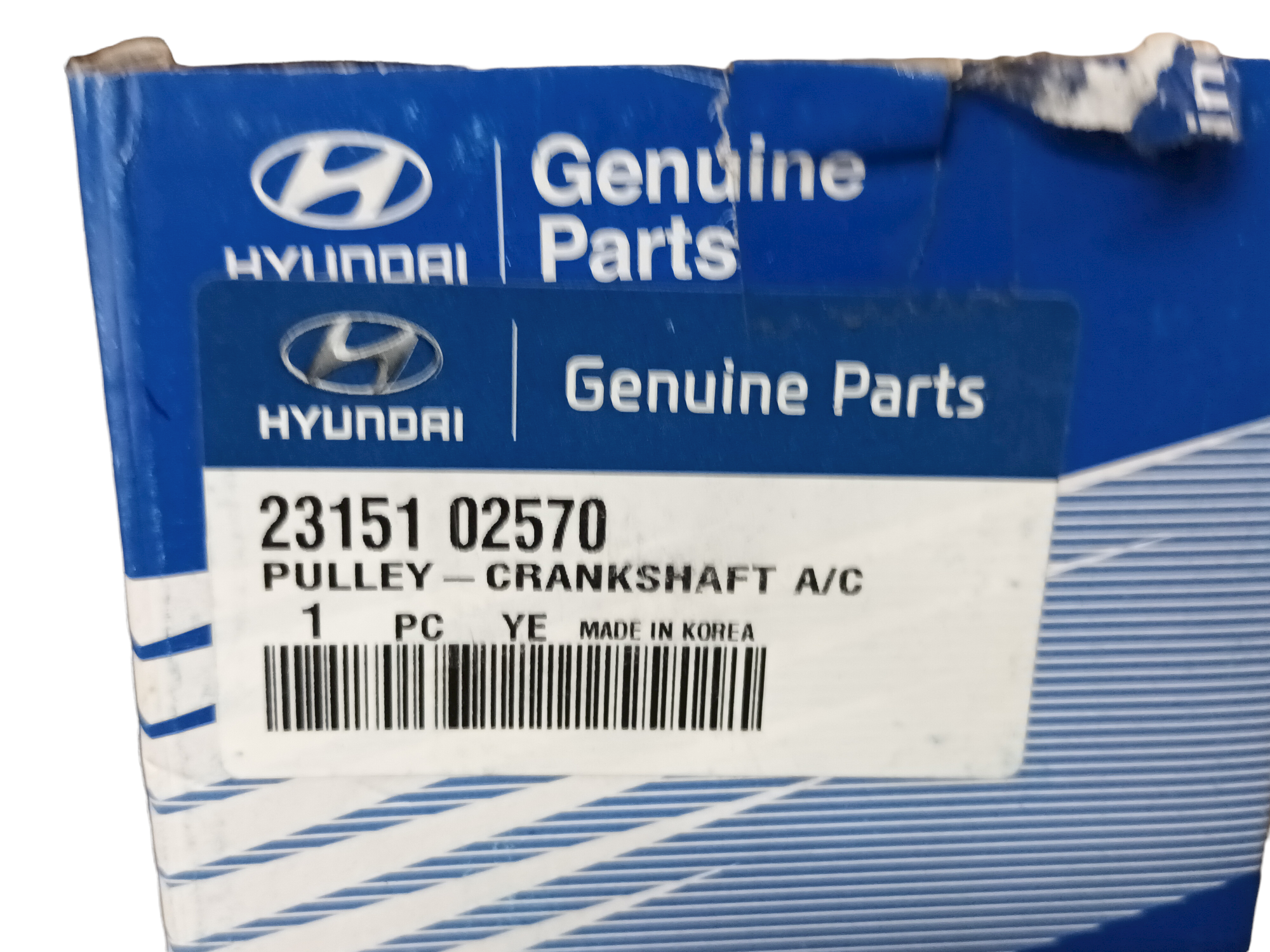 Genuine Hyundai Idler Pulley Crankshaft Air 2315102570 – VIN Required