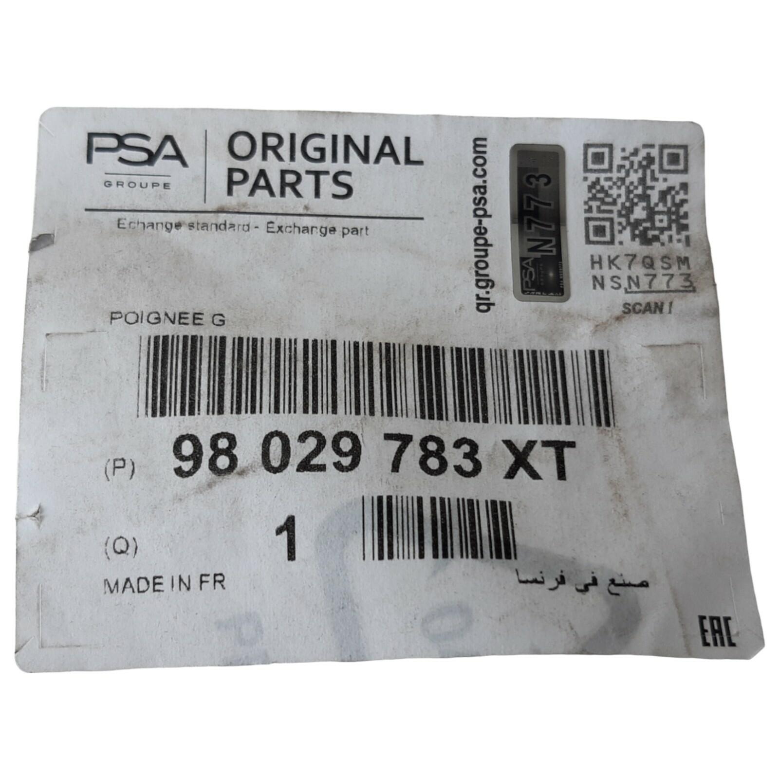 Genuine PSA Citroen C3 SX LH NS Rear door handle 98029783XT – VIN Requ