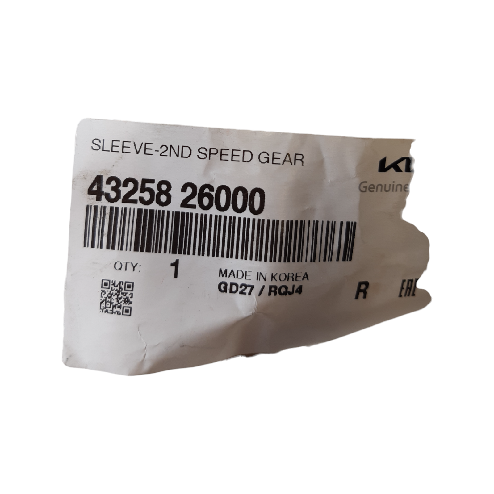 Genuine KIA Ceed (18) Hyundai ix20 2nd Speed gear sleeve 4325826000