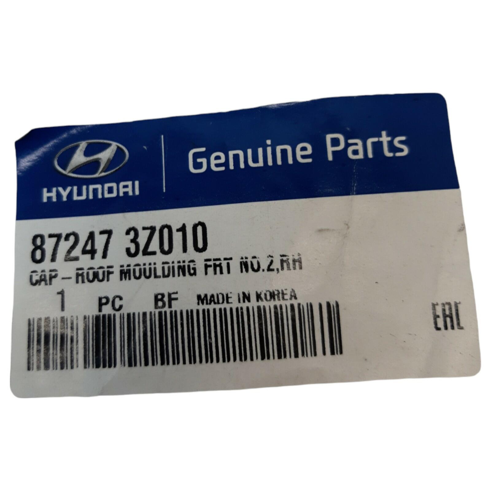 Genuine Hyundai i40 RH OS Front roof moulding cap 872473Z010