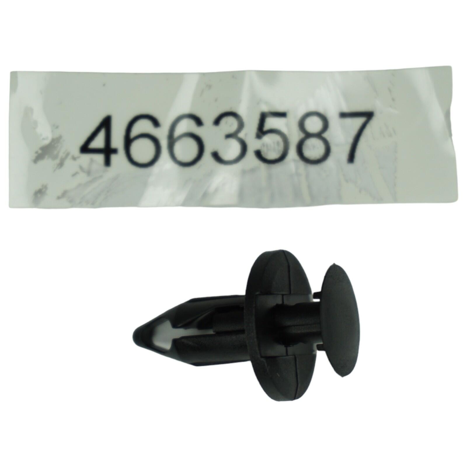 20 Clip E Rivetti In Plastica Nera Per Ford – Fissaggio Rivestimento Passaruota, Foro 8 Mm, OEM MB-455-56143
