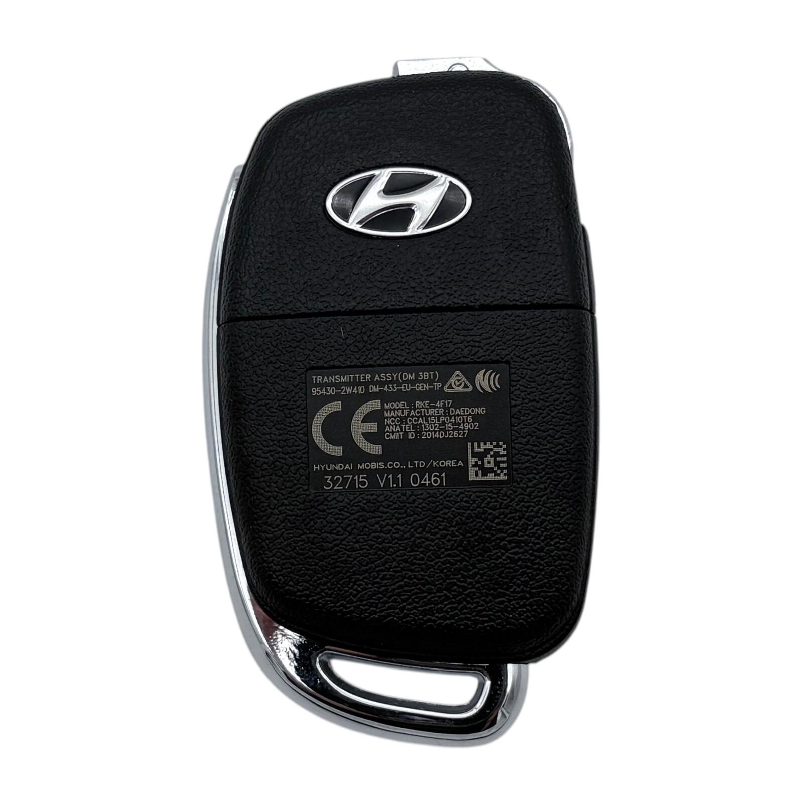 Direct-fit Hyundai Santa Fe (15) Keyless Entry Fob Assembly — part number 954302W410