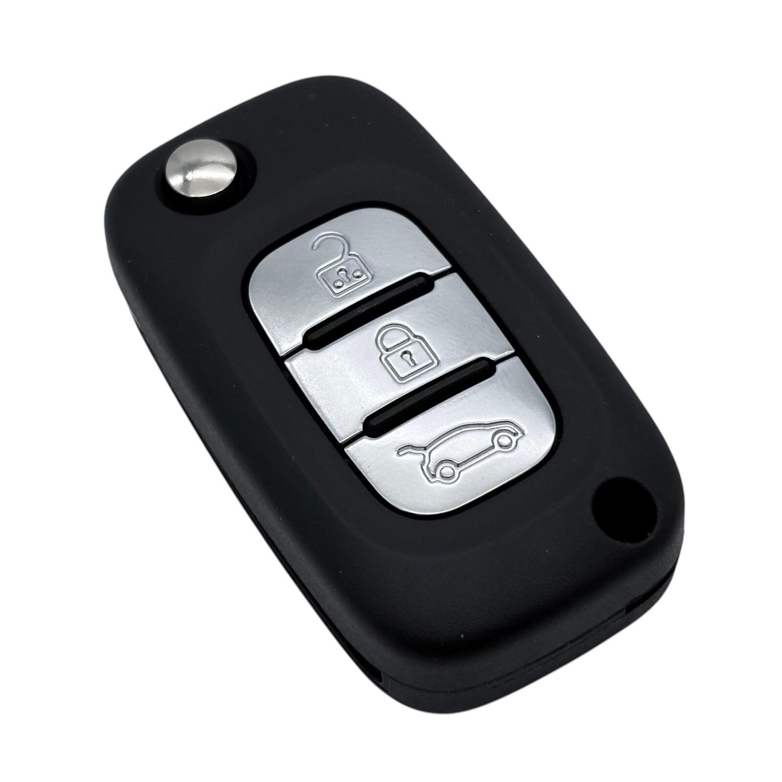 Genuine Renault Clio 3 3-Button Remote Key Fob — part number 7701210034