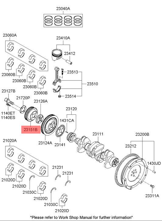 Hyundai Atos Air Conditioner Crankshaft Pulley 2315102570