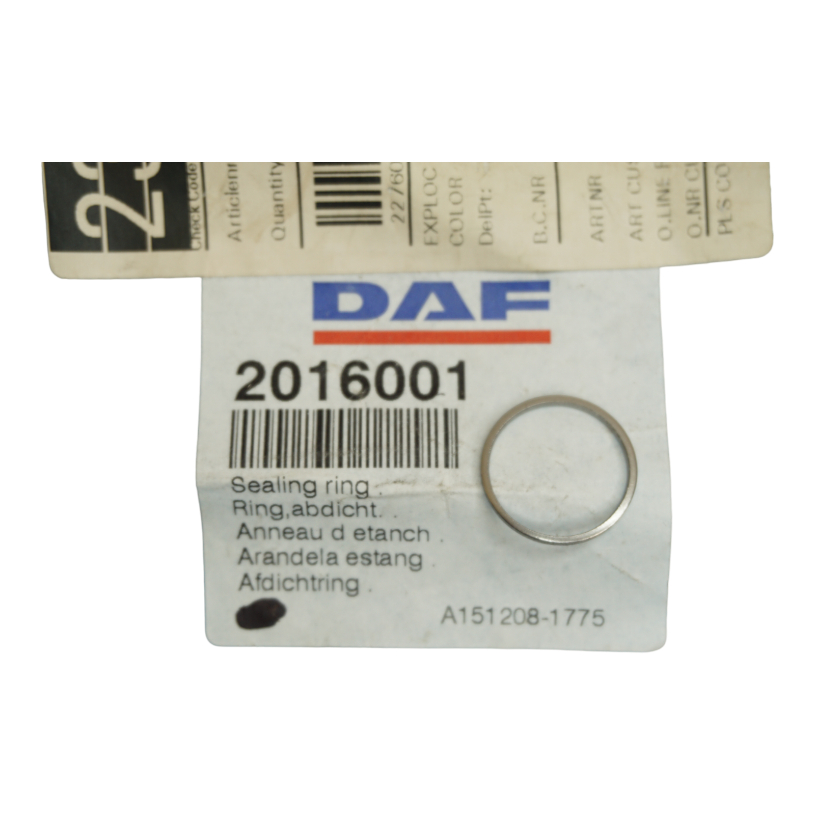 DAF | Sealing Ring | 2016001 | GFN Parts