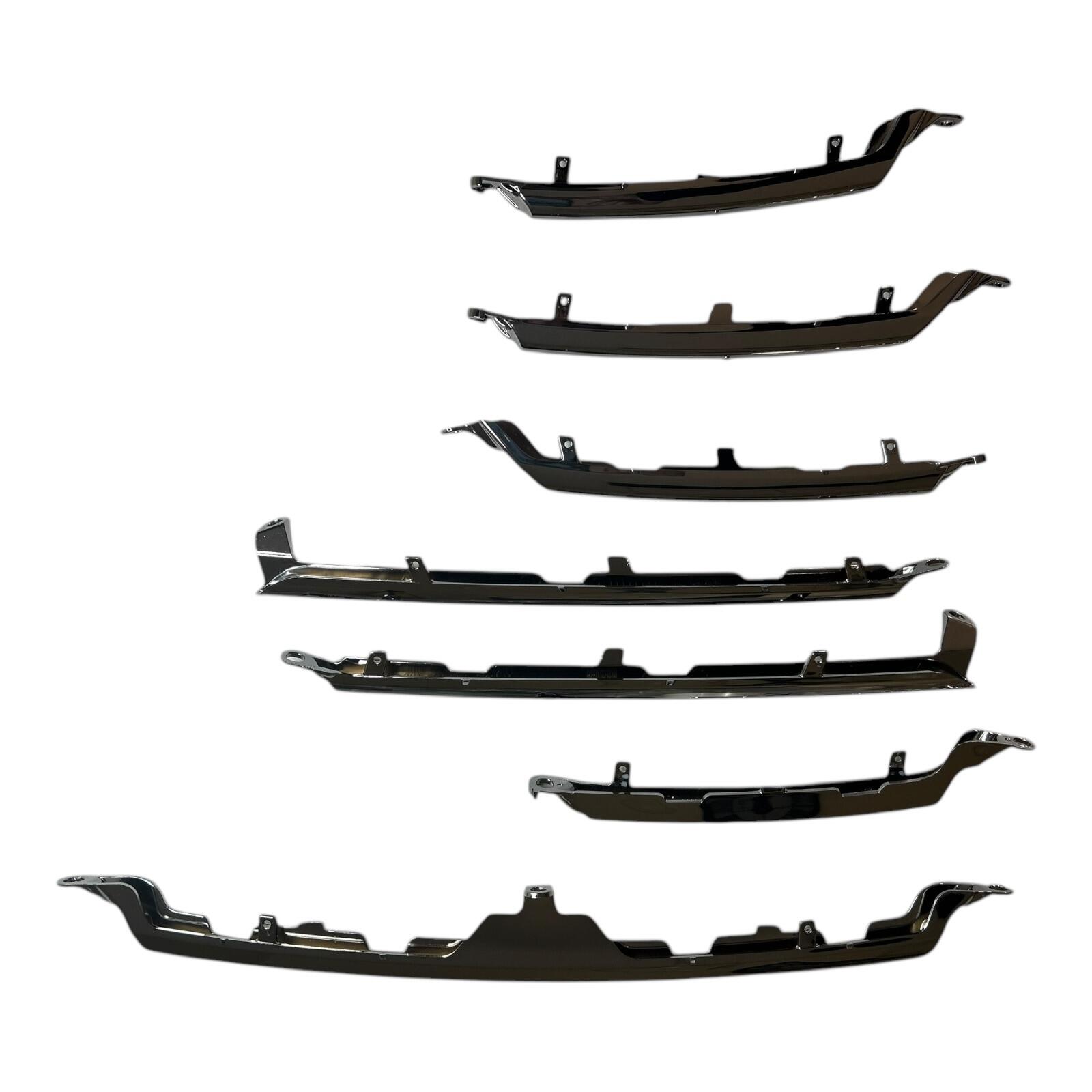 Genuine Renault Kadjar (HFE) Front bumper spoiler set (Chrome) 960108209R